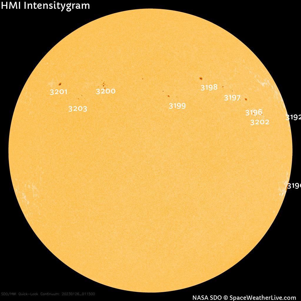 Sunspot regions