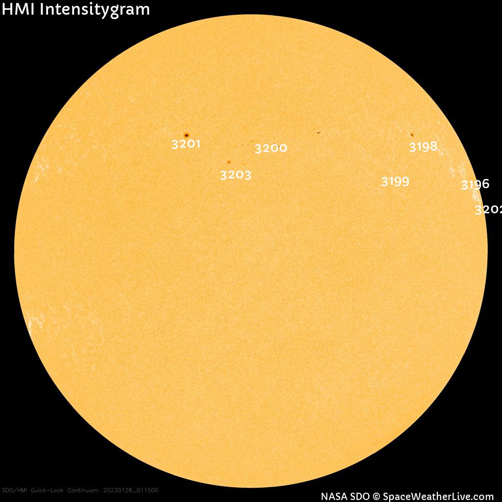 Sunspot regions