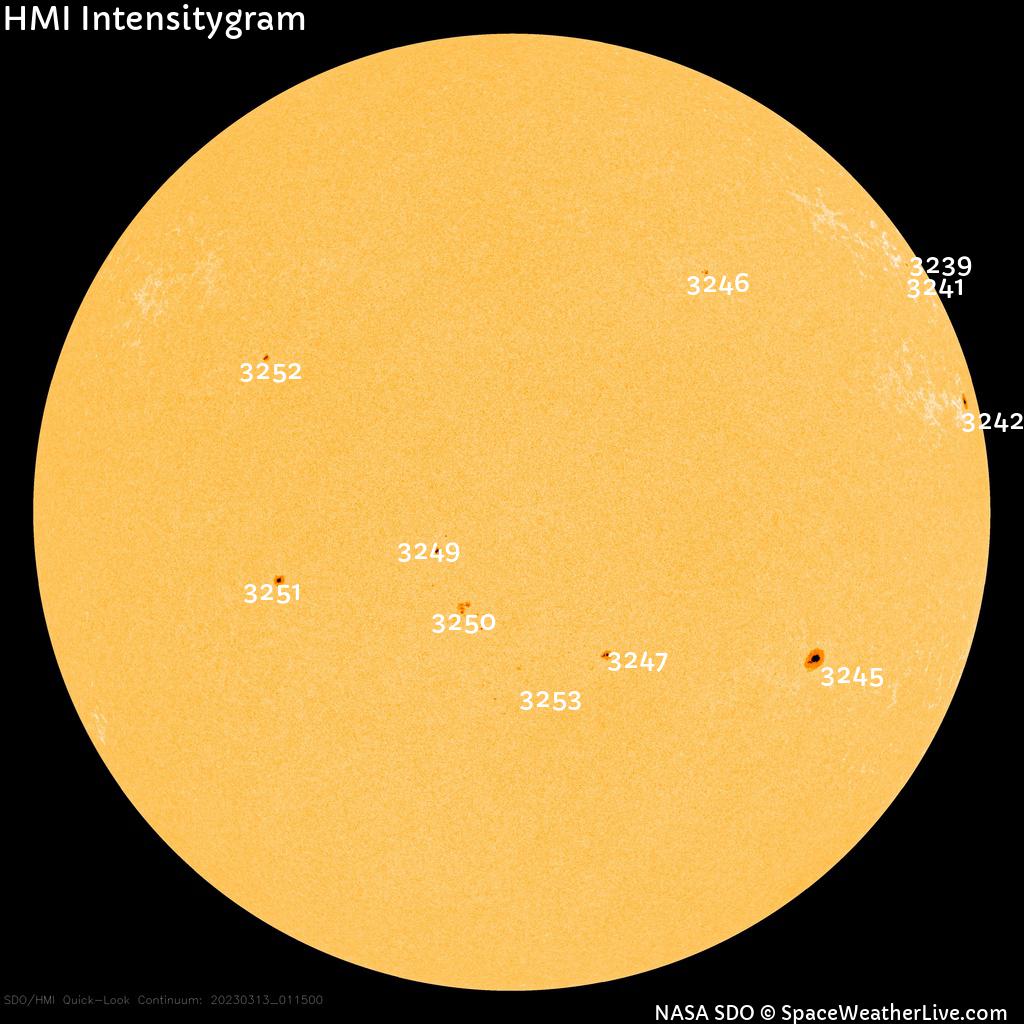 Sunspot regions