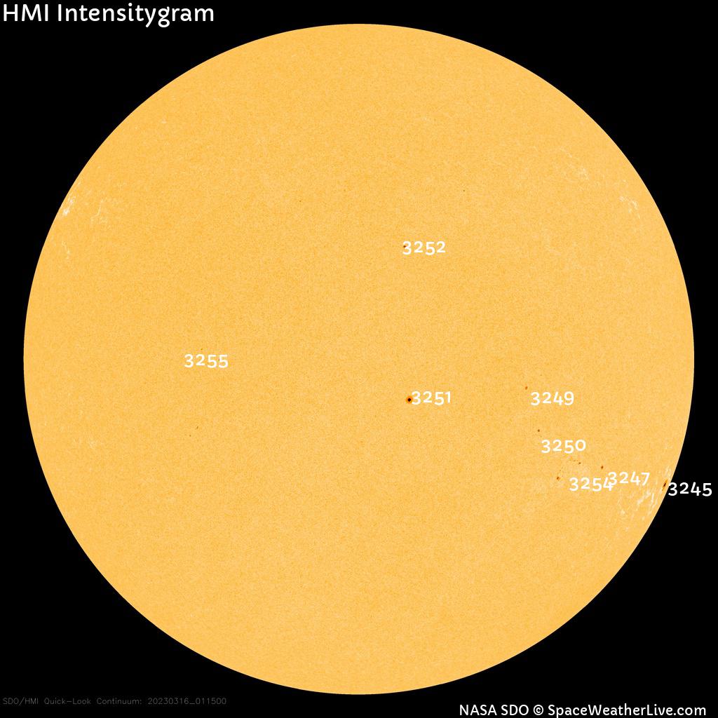 Sunspot regions