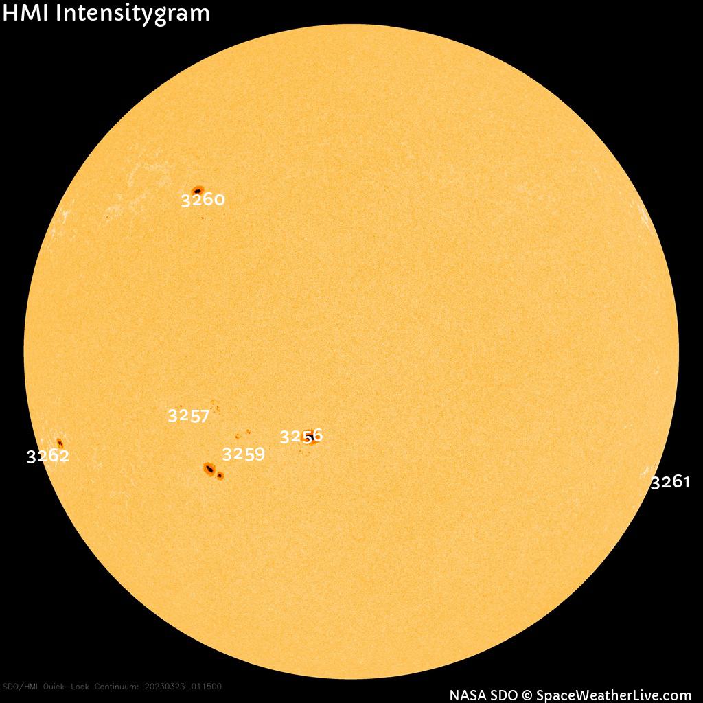 Sunspot regions