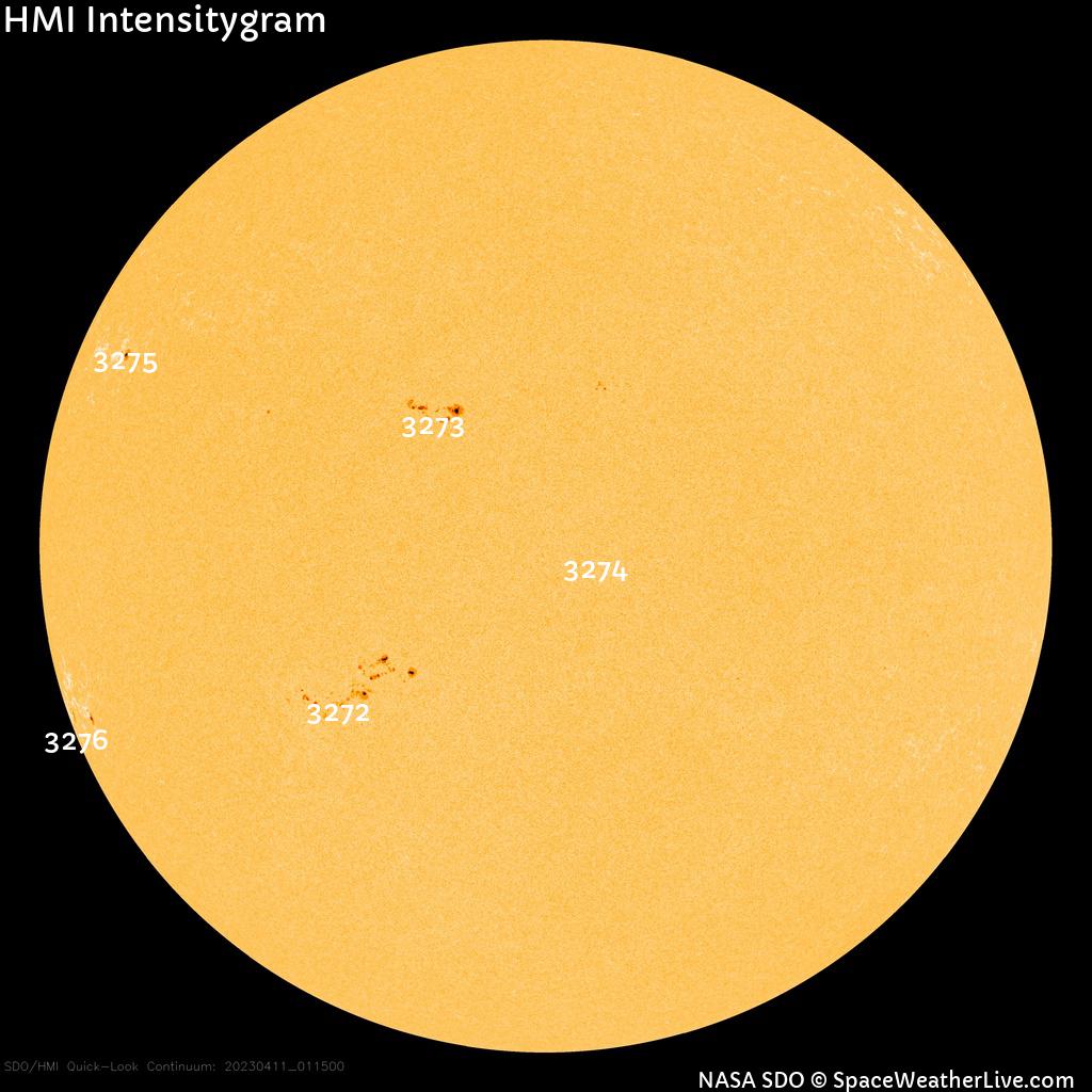 Sunspot regions