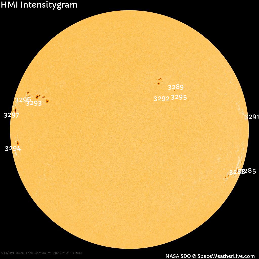 Sunspot regions