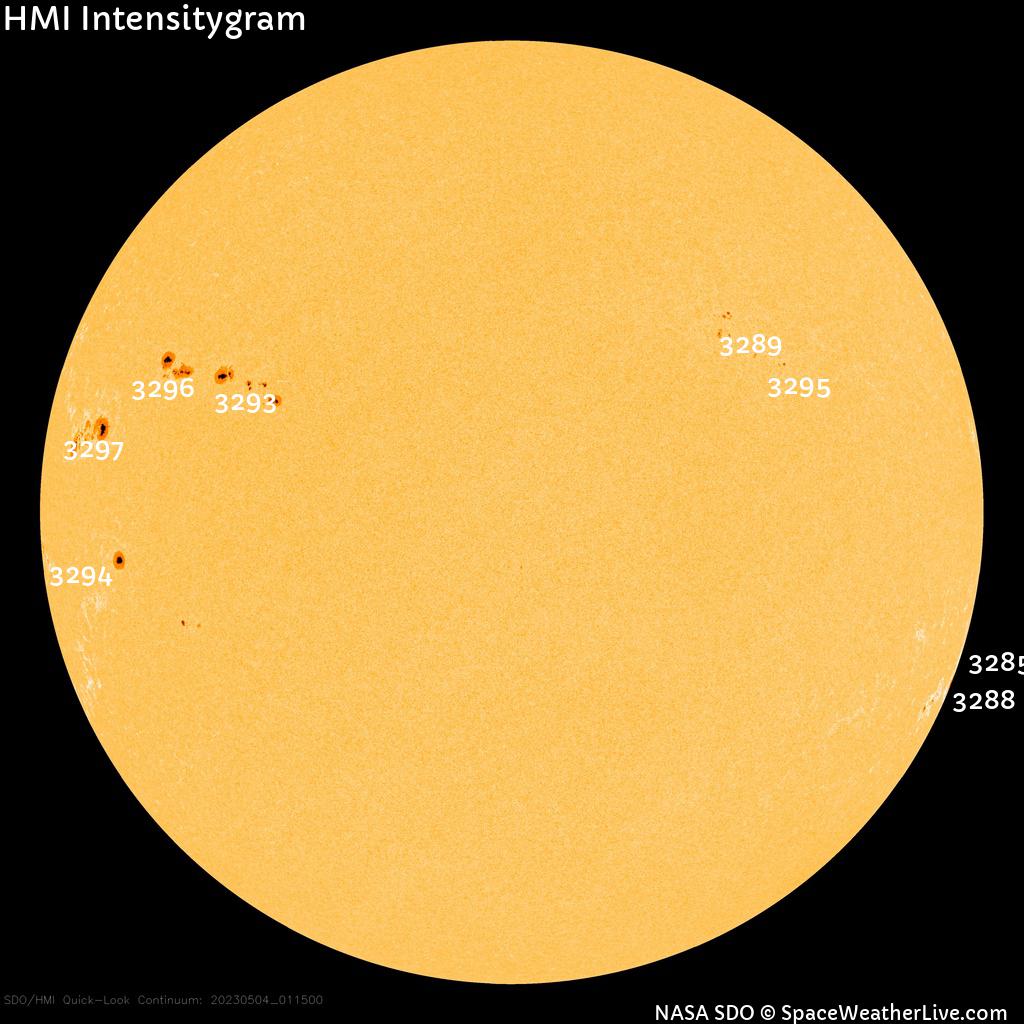 Sunspot regions