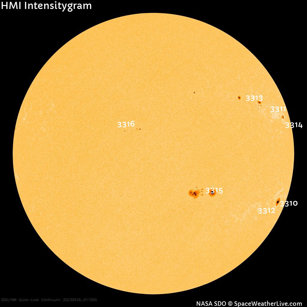 Sunspot regions