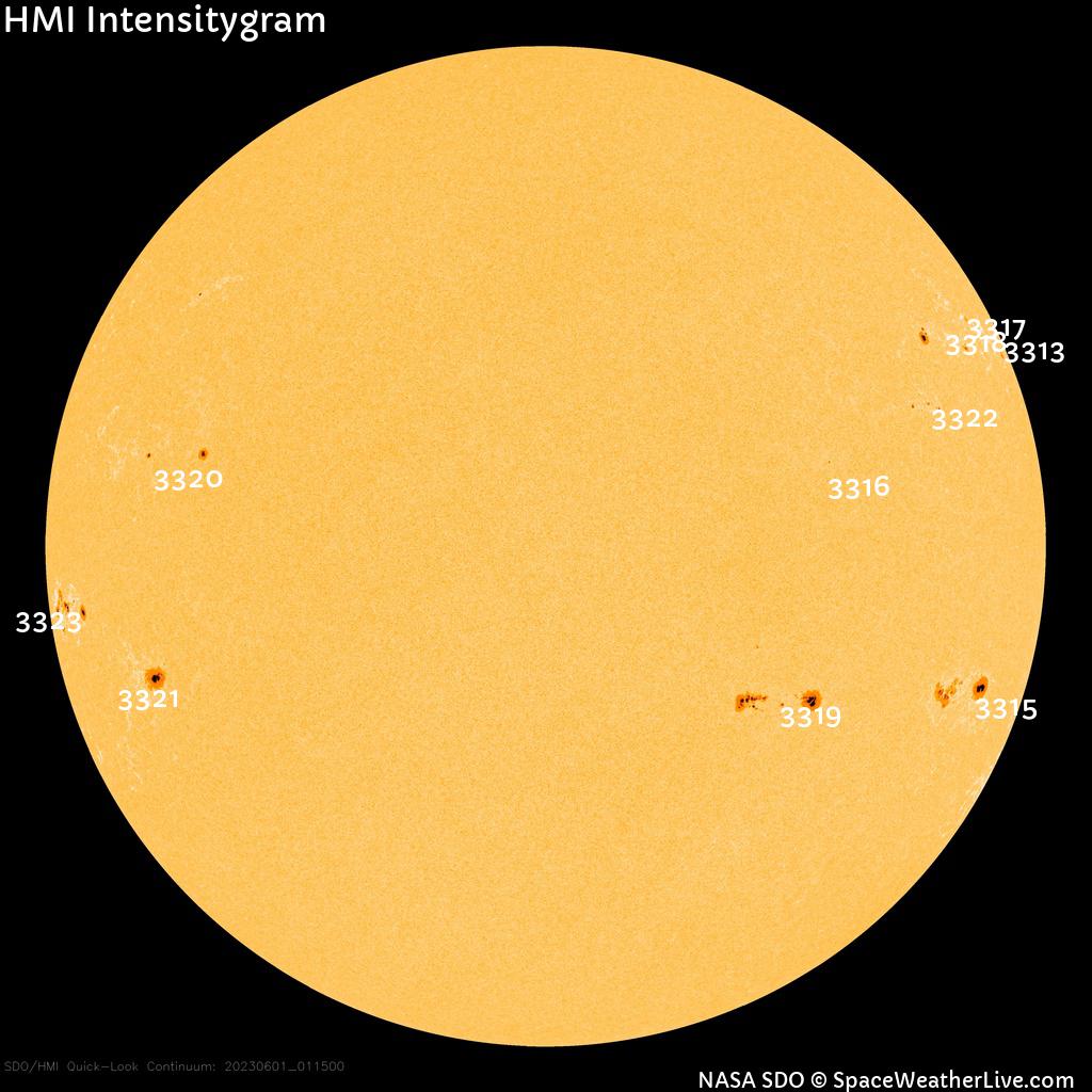 Sunspot regions