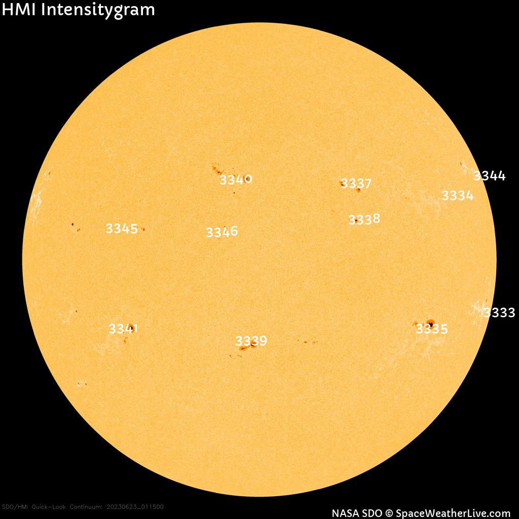 Sunspot regions