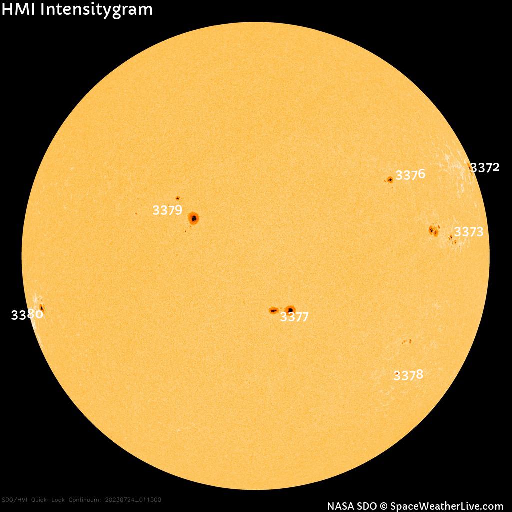 Sunspot regions