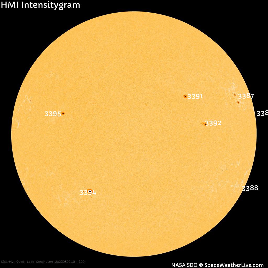 Sunspot regions