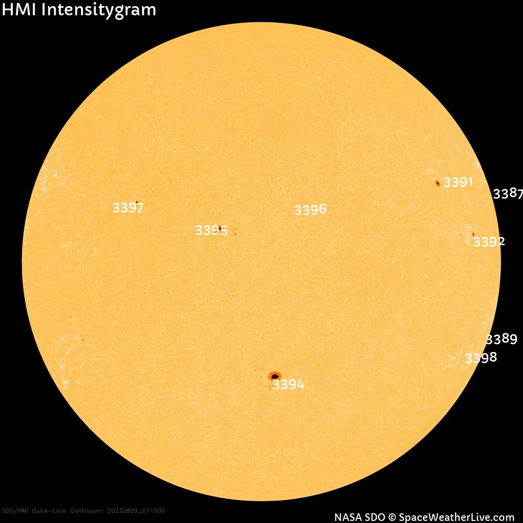 Sunspot regions