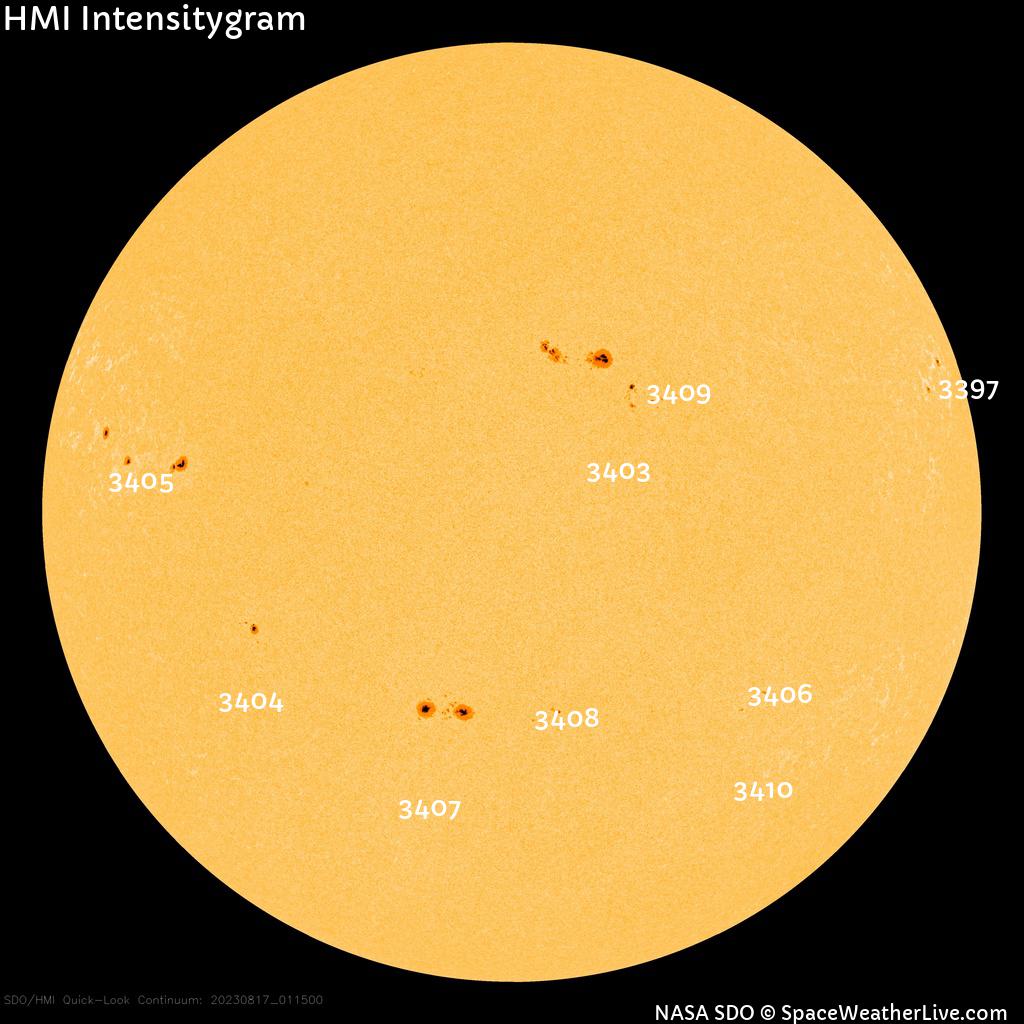 Sunspot regions