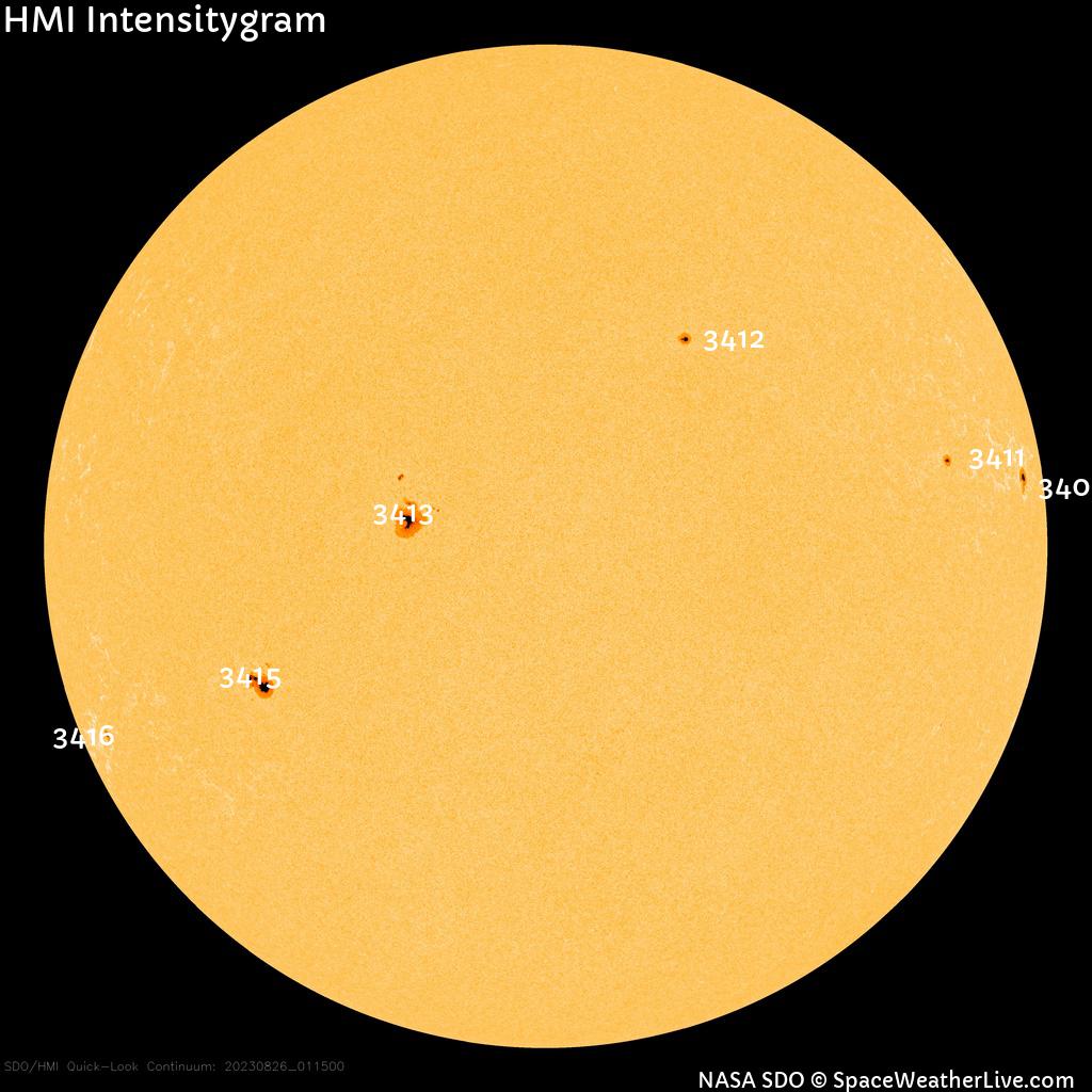 Sunspot regions