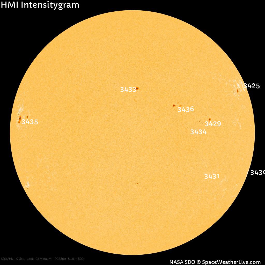 Sunspot regions