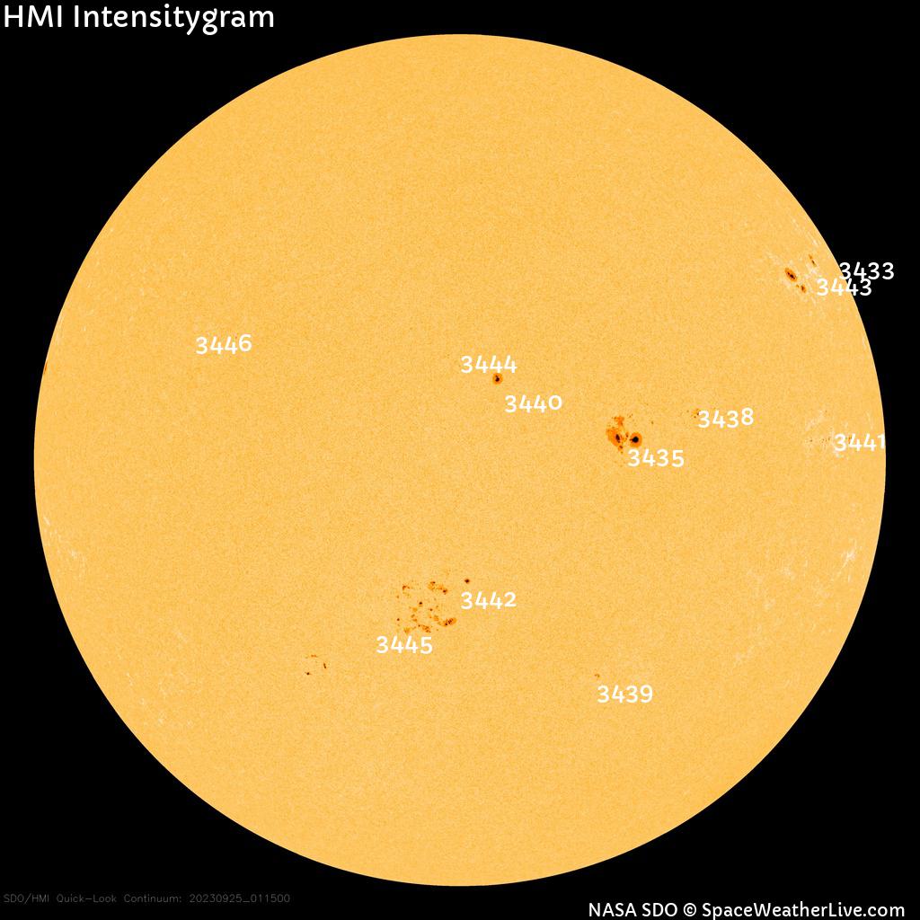 Sunspot regions