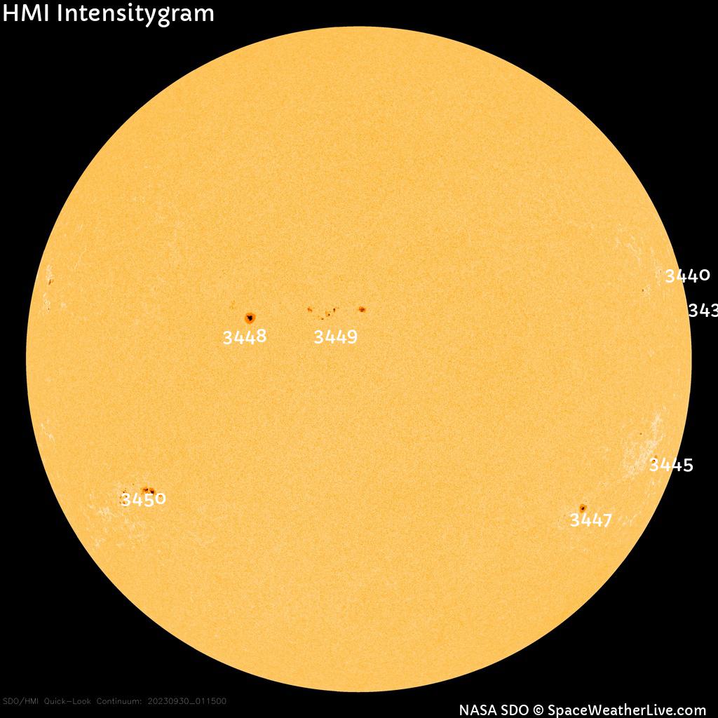 Sunspot regions