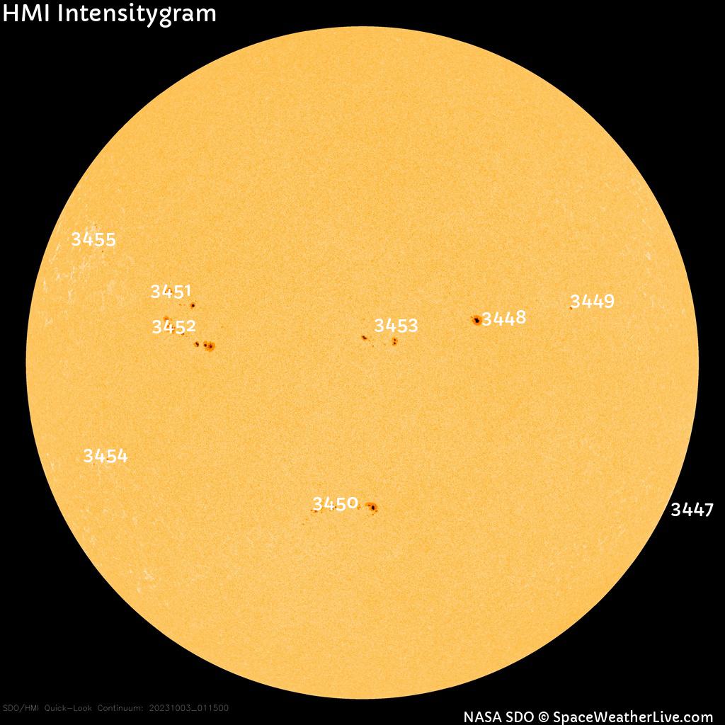 Sunspot regions