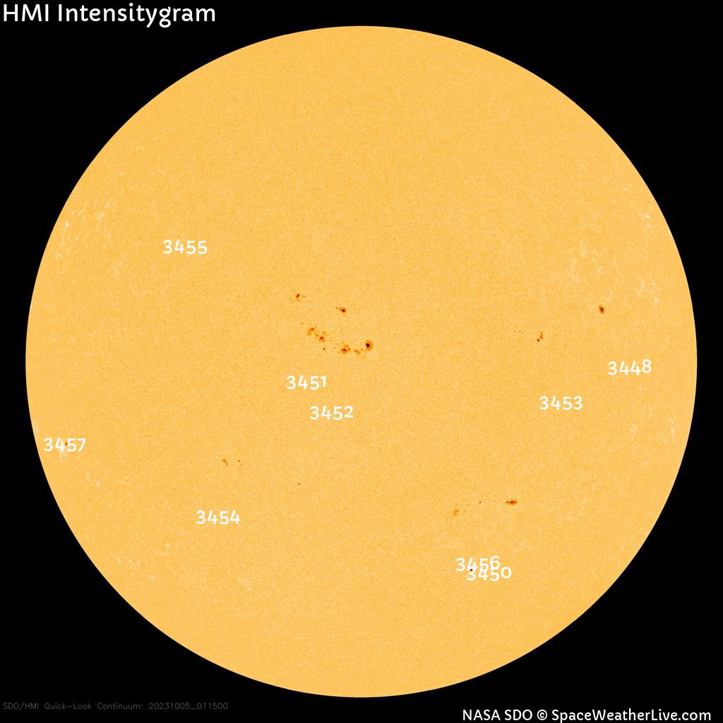 Sunspot regions