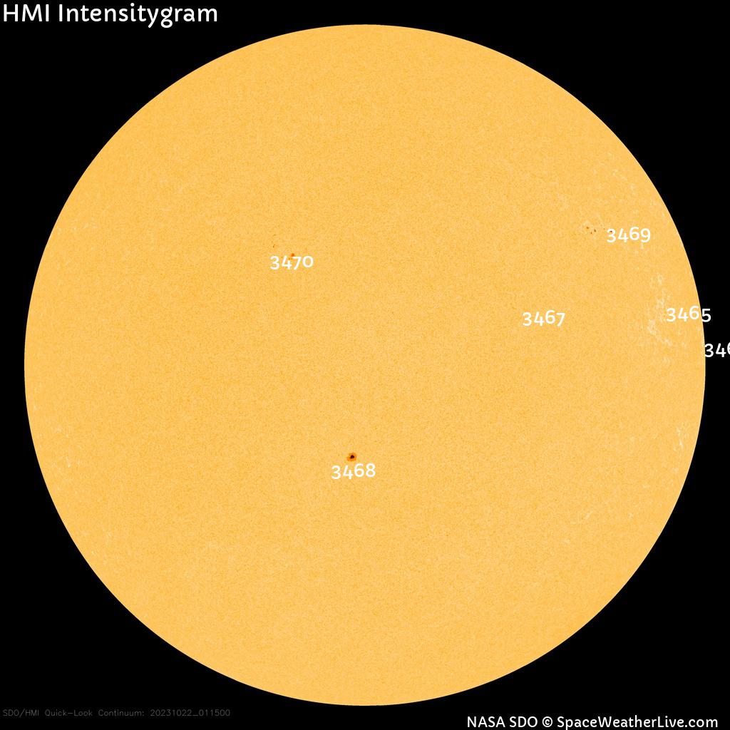 Sunspot regions