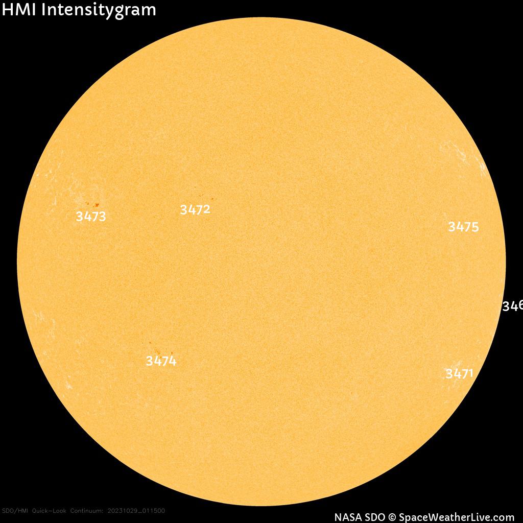 Sunspot regions