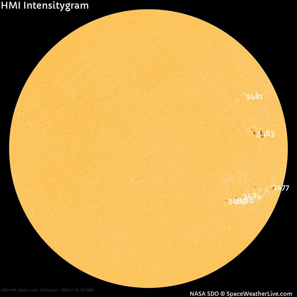 Sunspot regions