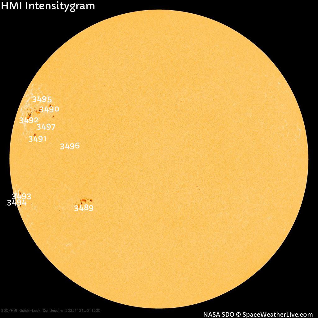 Sunspot regions