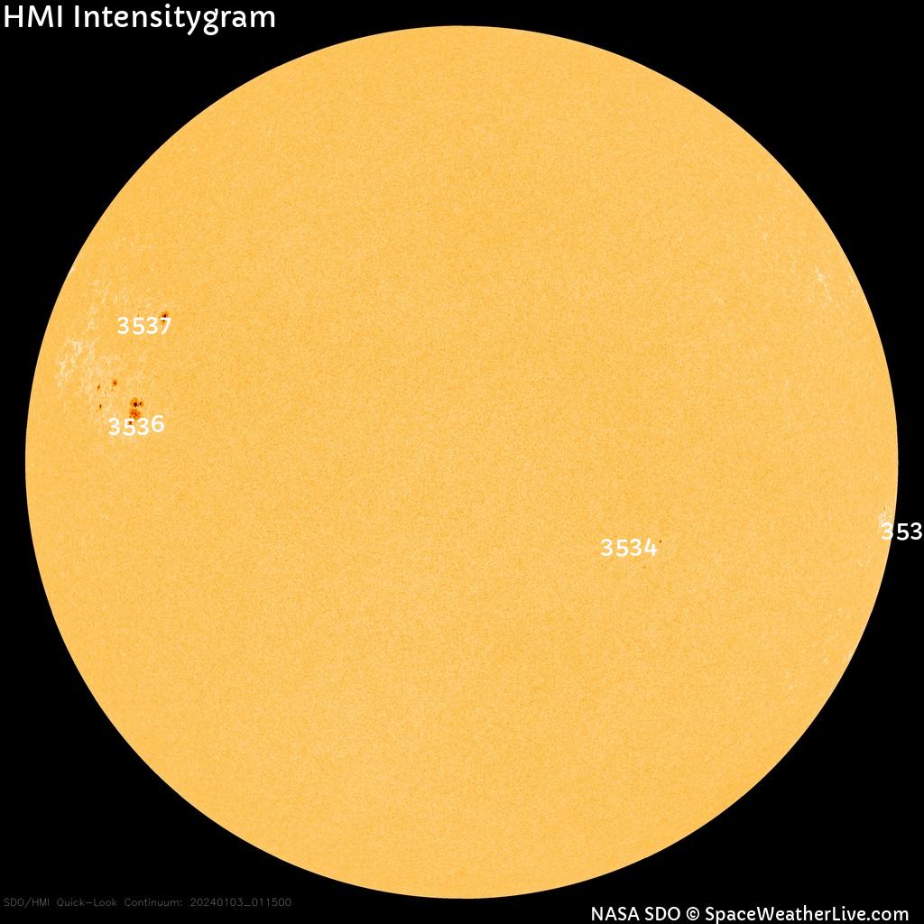 Sunspot regions