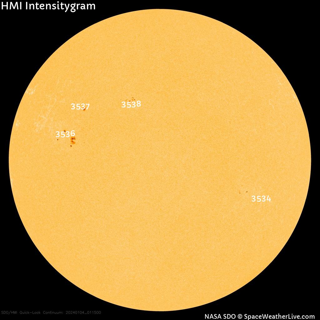 Sunspot regions