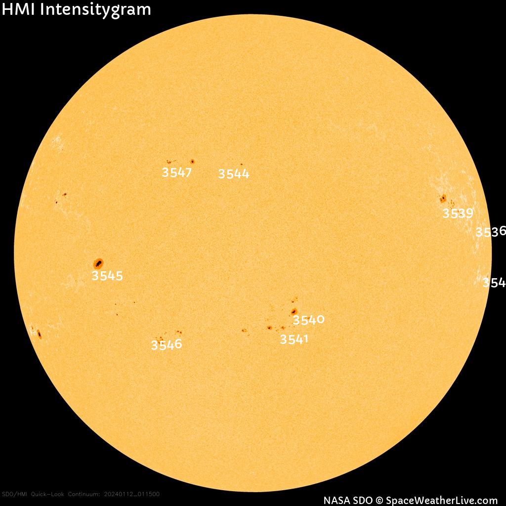 Sunspot regions