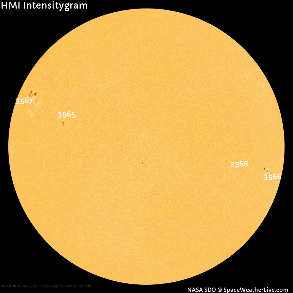 Sunspot regions