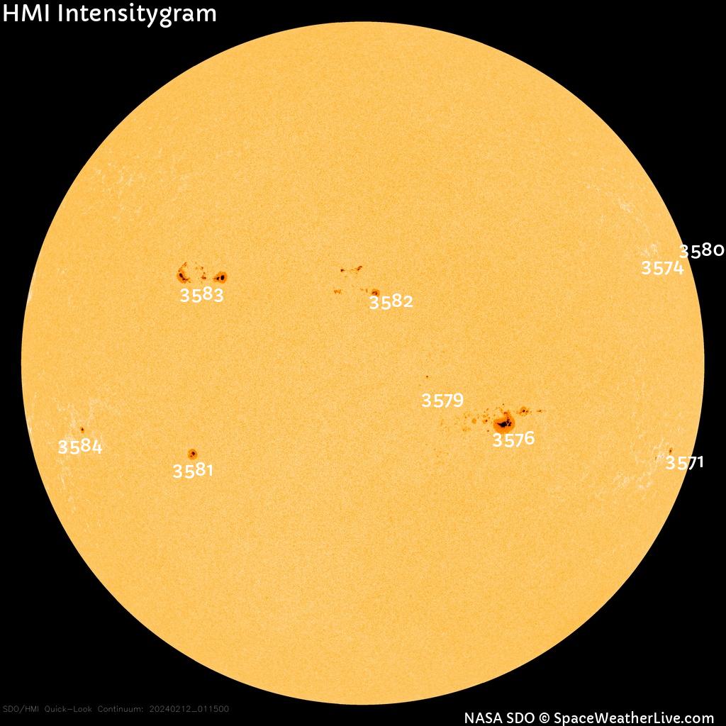 Sunspot regions