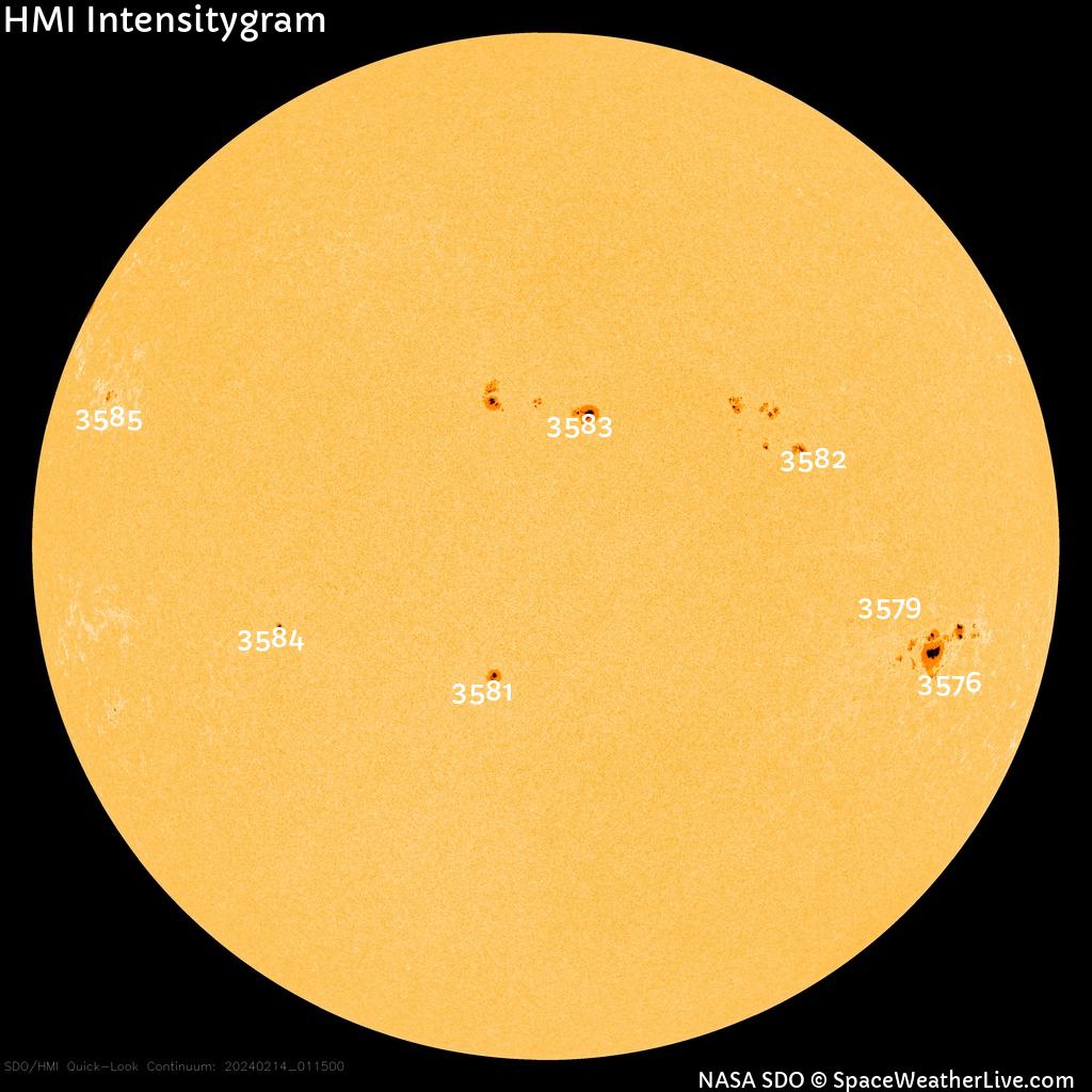 Sunspot regions