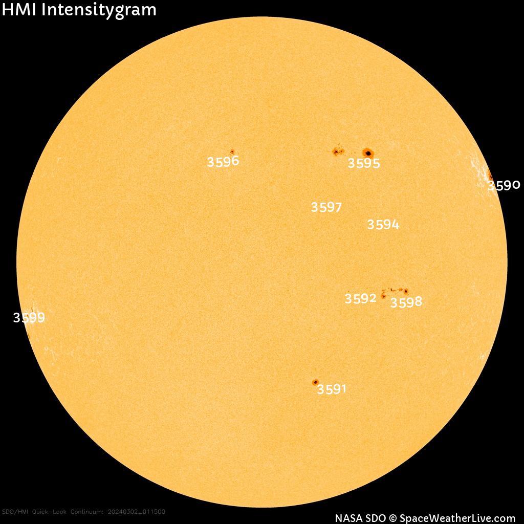 Sunspot regions