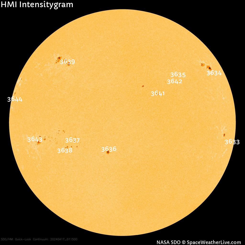 Sunspot regions