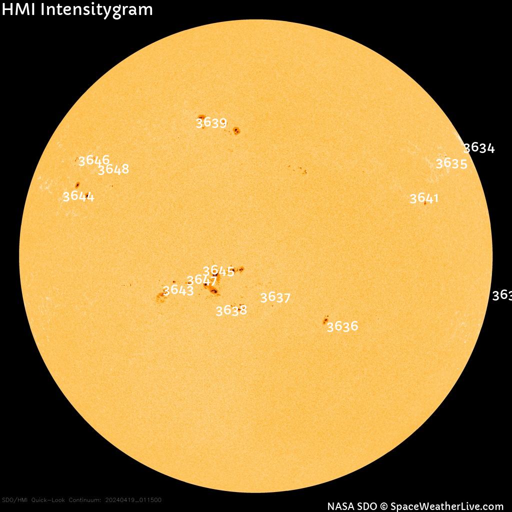 Sunspot regions