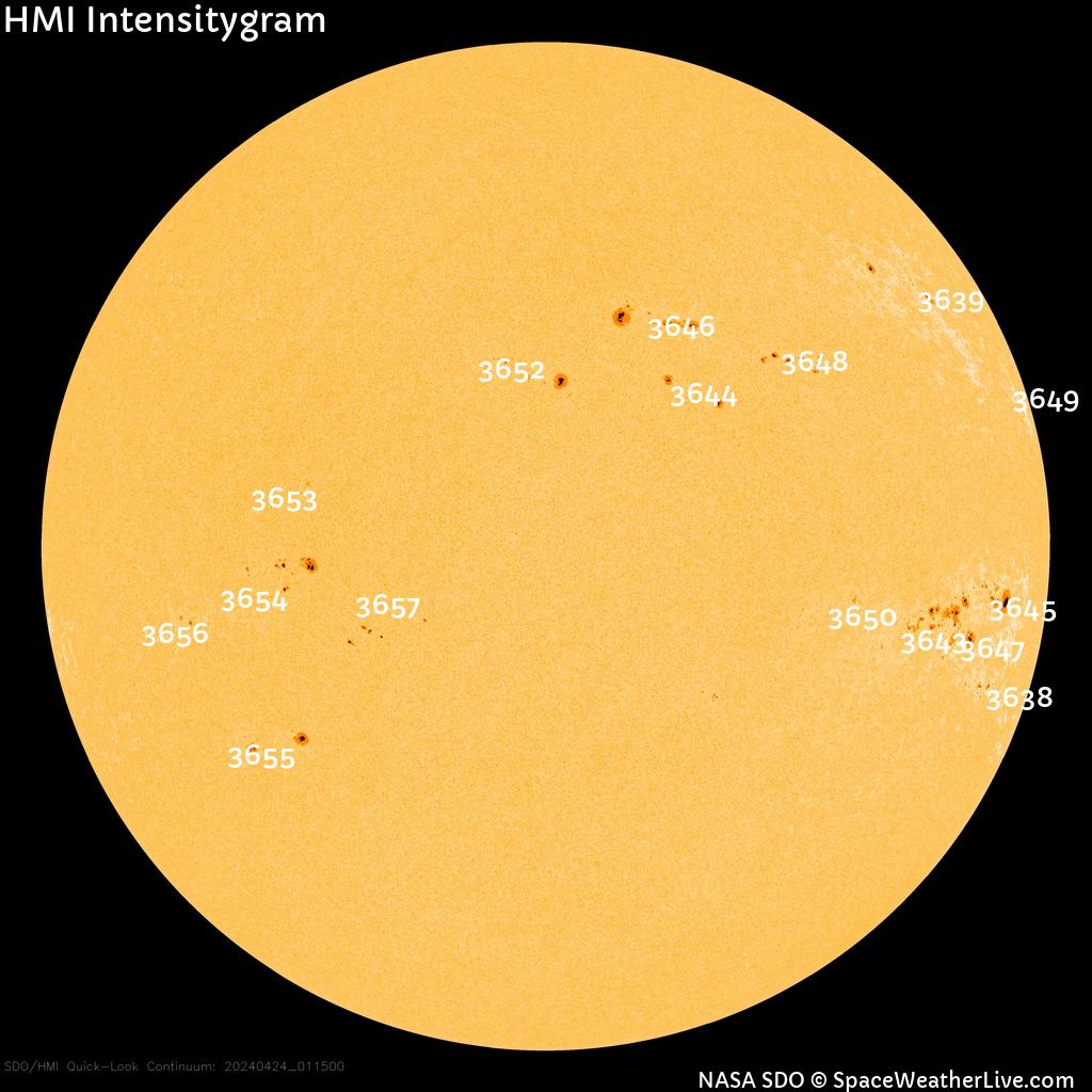 Sunspot regions