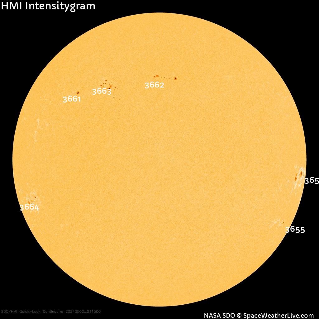 Sunspot regions