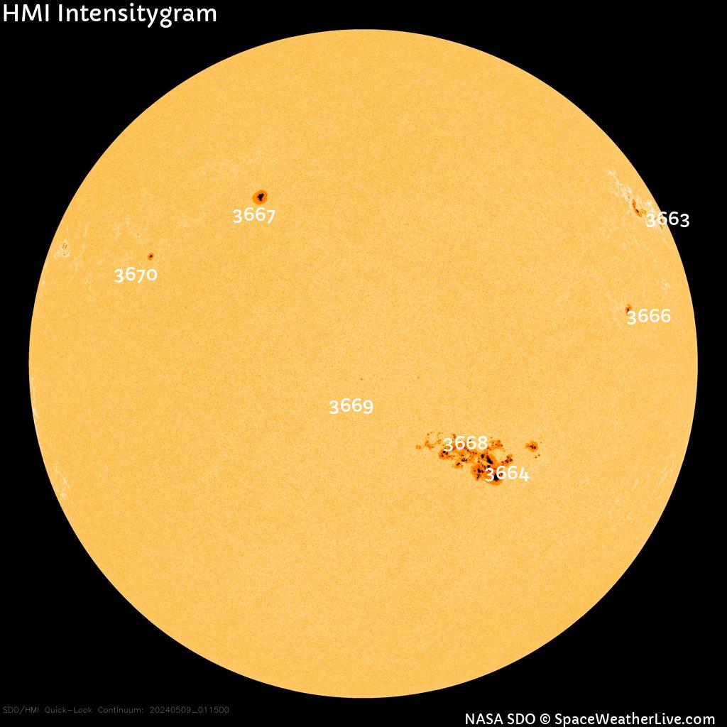 Sunspot regions