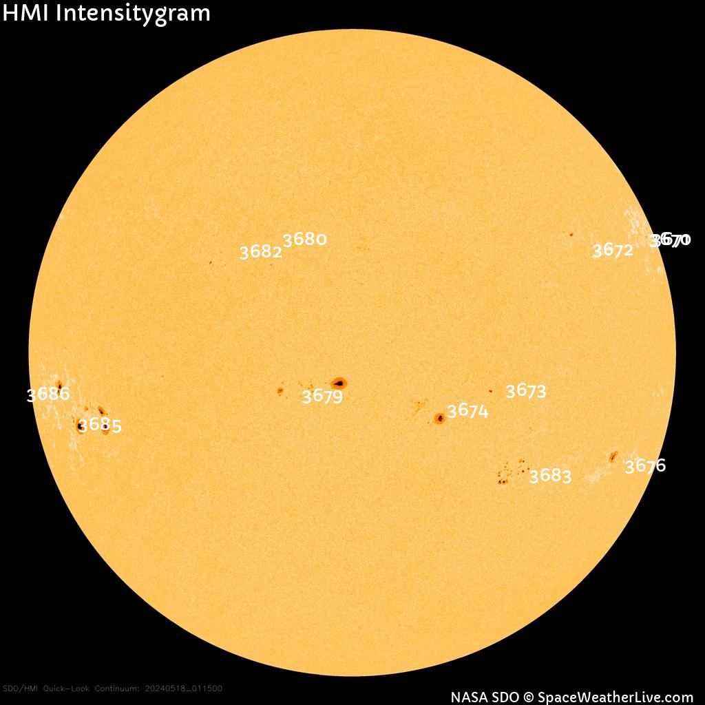 Sunspot regions