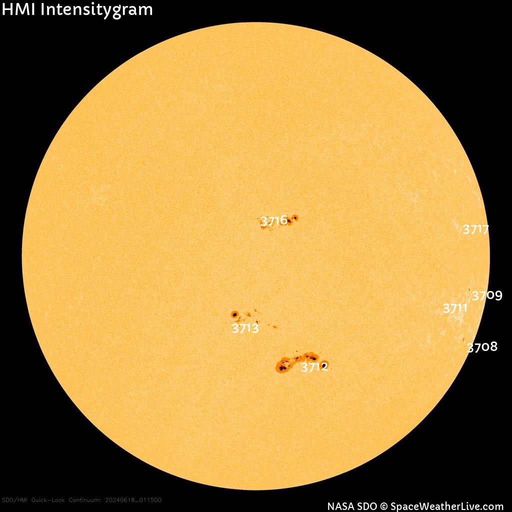 Sunspot regions