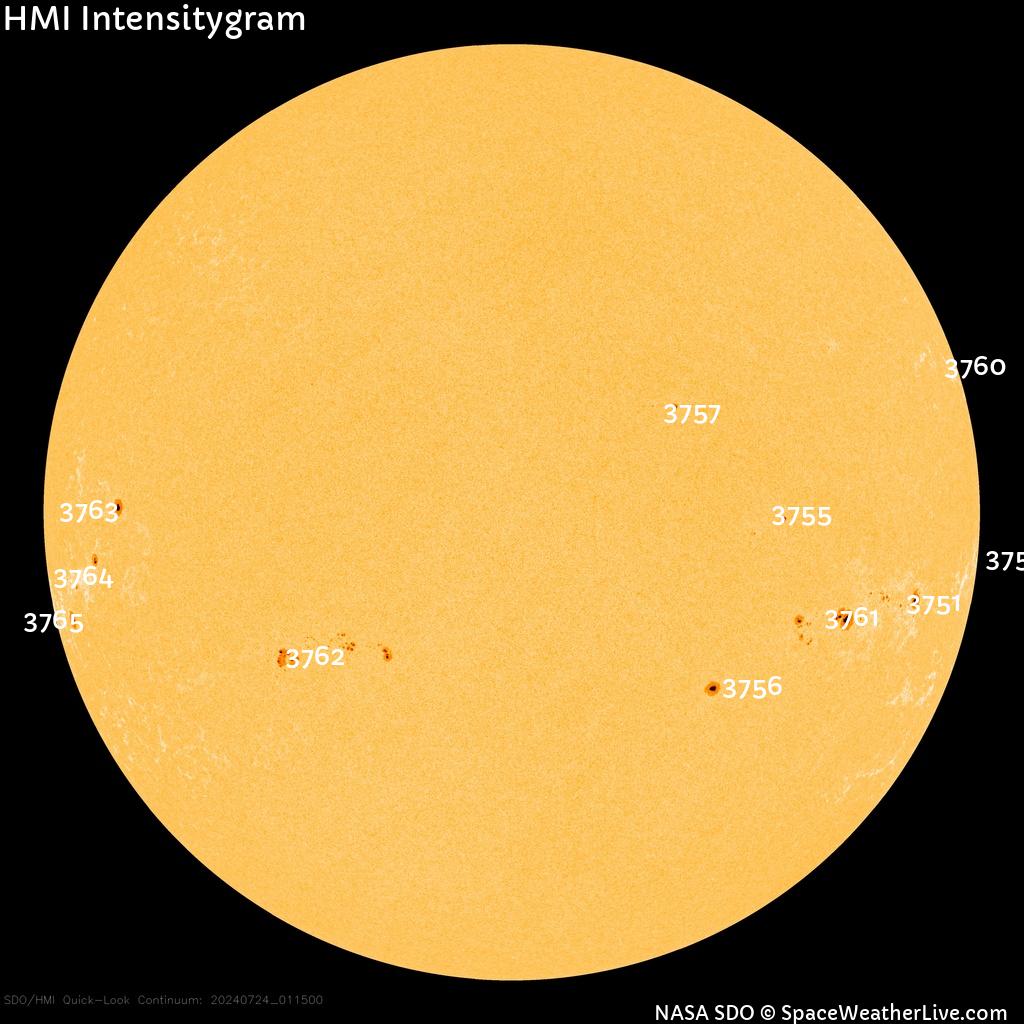 Sunspot regions