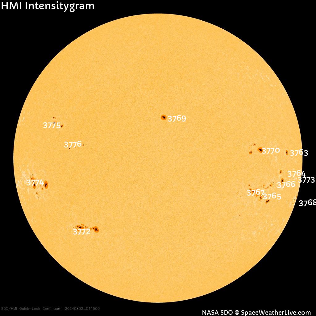 Sunspot regions