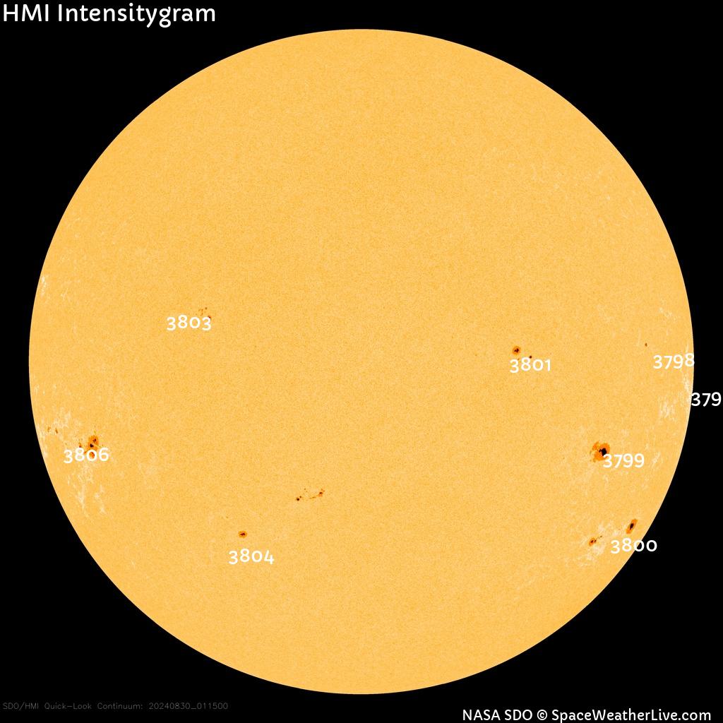 Sunspot regions