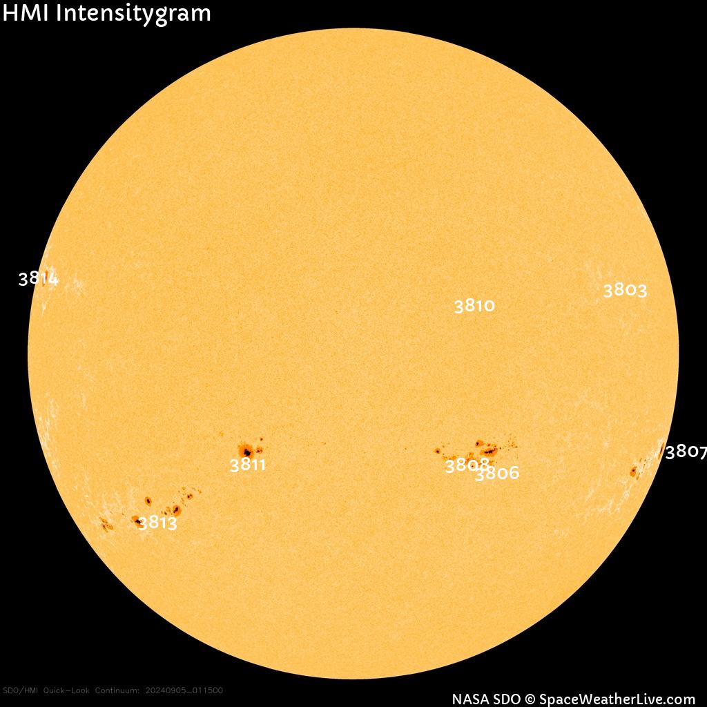 Sunspot regions