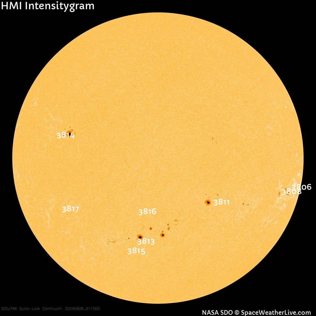 Sunspot regions