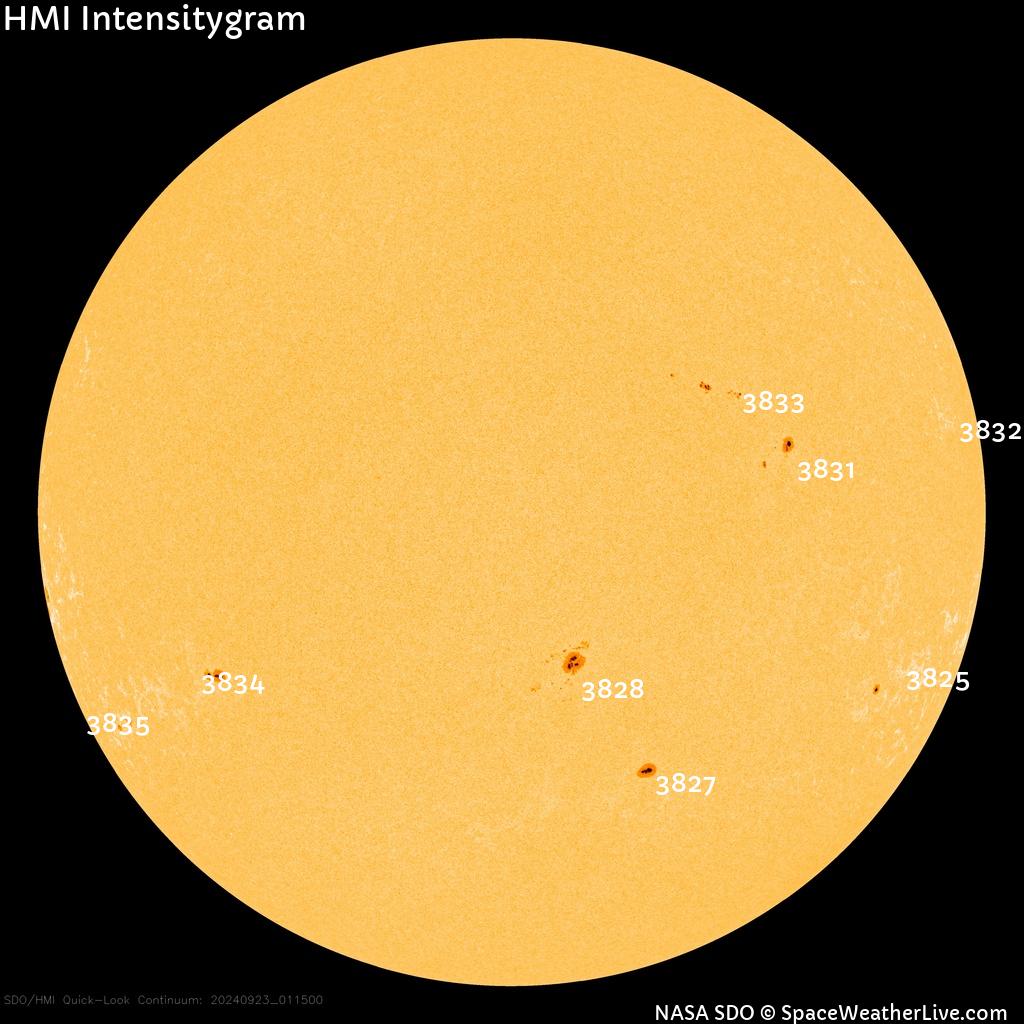 Sunspot regions