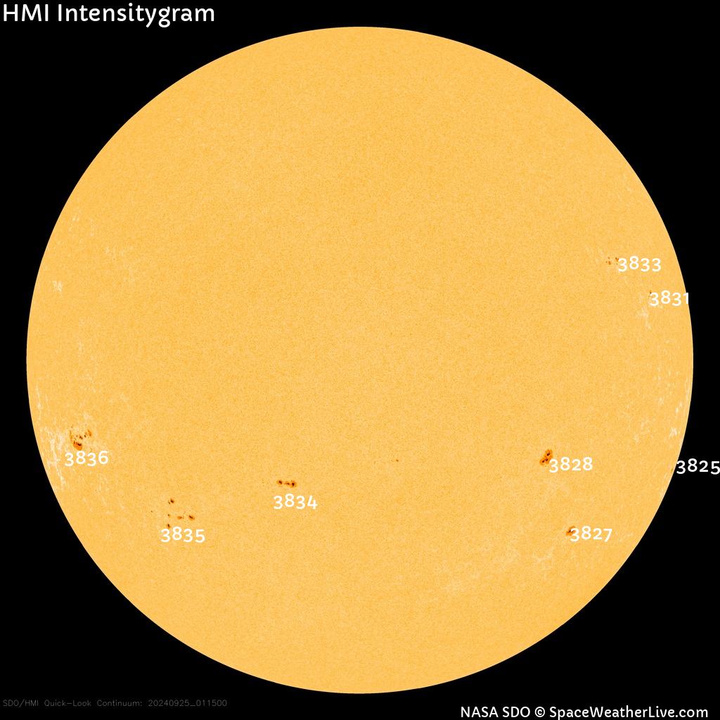 Sunspot regions