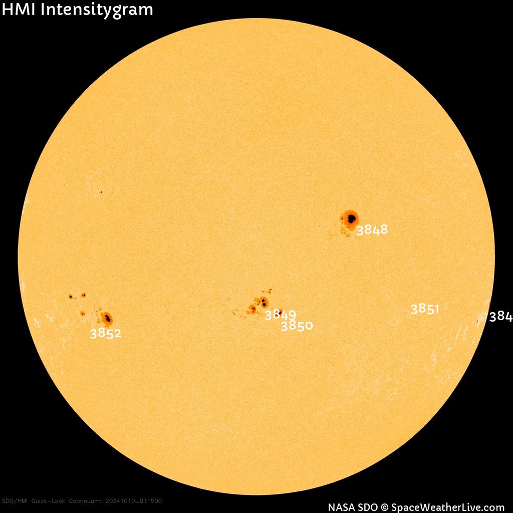 Sunspot regions