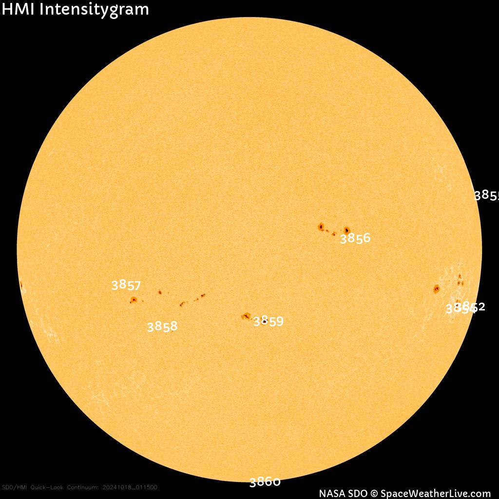 Sunspot regions