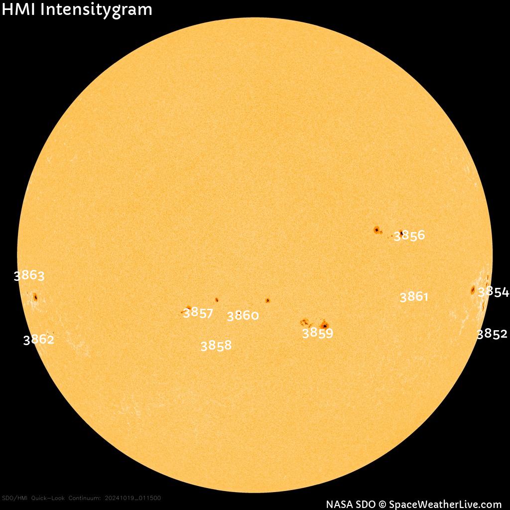 Sunspot regions