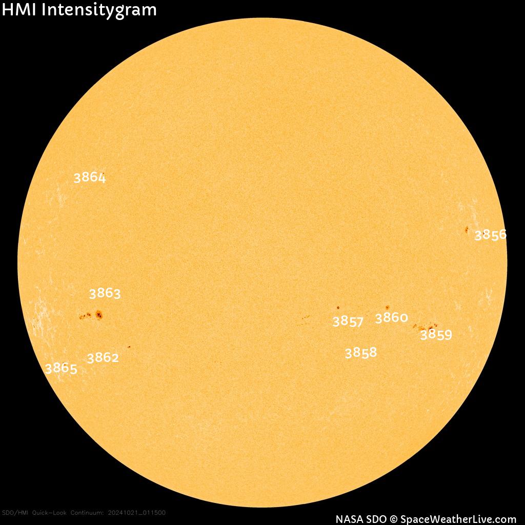 Sunspot regions